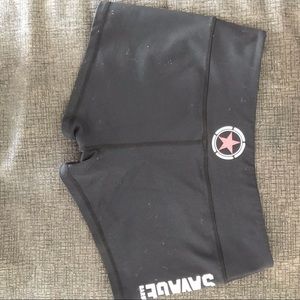 Savage Barbell Black Booty Shorts
